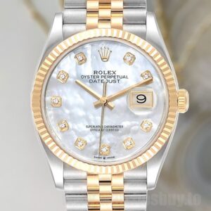 Rolex Datejust 36mm m126233-0023 Men's Jubilee Bracelet Mother of Pearl Dial