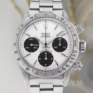 Rolex Daytona 40mm 6265 Silver Dial Silver-tone