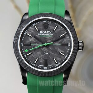 Rolex Milguass Black Dial DIW 36mm Green-tone
