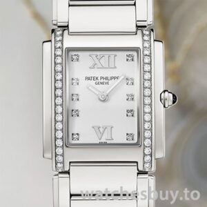 Patek Philippe Twenty-4 4910/10A-011 27mm Ladies Silver-tone Bracelet