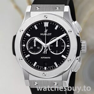 Hublot Classic Fusion Men's 541.NX.1171.RX 45mm Rubber Band Black Dial