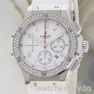 Hublot Big Bang Men 44mm 301.SE.230.RW.114 Rubber Band Silver-tone
