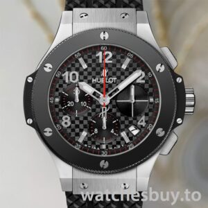 Hublot Big Bang Men's 44mm 341.SB.131.RX Rubber Band Black Dial