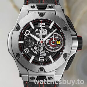 Hublot Big Bang 45mm Men 402.NX.0123.WR Silver-tone Skeleton Dial