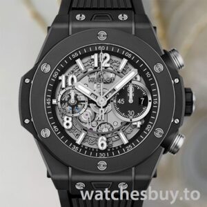 Hublot Big Bang 44mm 421.CI.1170.RX Men Black-tone Rubber Band