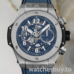 Hublot Big Bang 421.NX.5170.RX 44mm Men Blue Dial Silver-tone