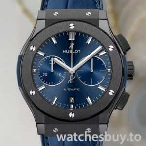 Hublot Classic Fusion 541.CM.7170.LR Men's 43mm/45mm Leather Strap Black-tone