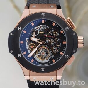 Hublot Big Bang 48mm Men BigbangSKSR-002 Skeleton Dial Rubber Band