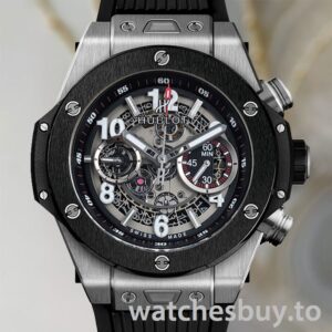 Hublot Big Bang 411.NM.1170.RX 44mm Men Black Dial Rubber Band