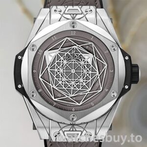 Hublot Big Bang Men 465.SS.7047.VR.1204.MXM20-001 44mm Silver-tone Leather Strap