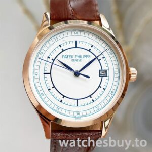Patek Philippe Calatrava 40mm Men's 5296R-001 Automatic Leather Strap
