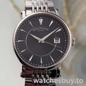 Patek Philippe Calatrava 40mm CalatravaBKSB015 Men's Silver-tone