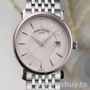 Patek Philippe Calatrava 40mm Men's CalatravaWSB010 Bracelet Silver-tone