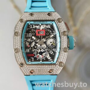 Richard Mille RM011 RM011-023 Around 45mm Men Rubber Band
