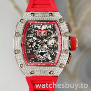 Richard Mille RM011 RM011-027 Men Around 45mm Silver-tone