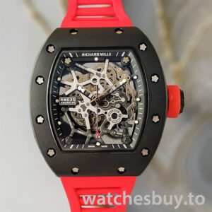 Richard Mille RM35 RM35-012 Around 48*40mm Men Rubber Band Mechanical