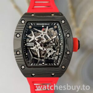 Richard Mille RM35 Men RM35-029 Around 48*40mm Skeleton Dial Rubber Band