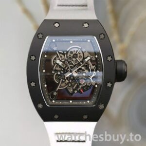 Richard Mille RM055 Men RM055-001 Around 50*43mm Transparent Dial Black