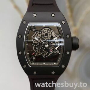 Richard Mille RM055 RM055-002 Around 49*42mm Men Black Mechanical
