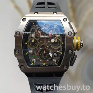 Richard Mille RM011 Around 50*40mm RM011-004 Men Rubber Band