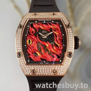 Richard Mille RM26-02 RM26-02-001 Men Around 50*42mm Flame Dial Diamond Bezel