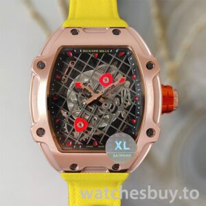 Richard Mille RM27-04 RM27-04-004 Men Around 38*48mm Stainless Steel Nylon Strap