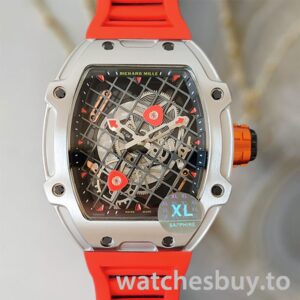 Richard Mille RM27-04 RM27-04-007 Men Around 38*48mm Silver-tone Transparent Dial