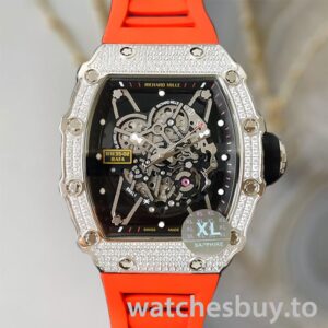 Richard Mille RM35-02 RM35-02-025 Men Around 45mm Rubber Band Transparent Dial