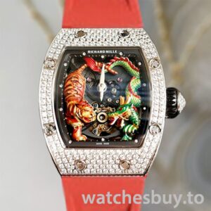 Richard Mille RM51-01 Ladies RM51-01-001 Around 48*40mm Tiger and Dragon Dial Silver