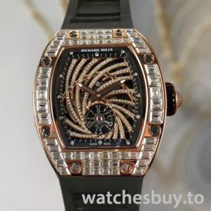 Richard Mille RM51-02 RM51-02-002 Ladies Around 45*37mm Diamond Bezel Rose Gold-tone