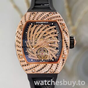 Richard Mille RM51-02 Around 48*40mm RM51-02-008 Ladies Diamond Bezel Rubber Band