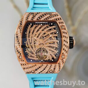Richard Mille RM51-02 RM51-02-009 Ladies Around 48*40mm Rose Gold-tone Diamond Bezel