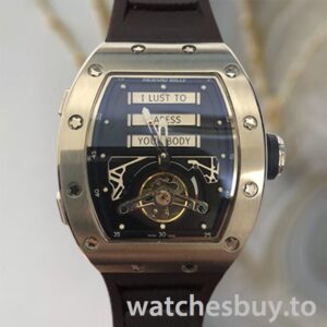 Richard Mille RM069 Around 50*43mm RM069-001 Men Silver Black Dial