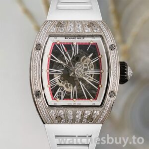 Richard Mille RM023 Men Around 50*40mm RM023 Transparent Dial Rubber Band
