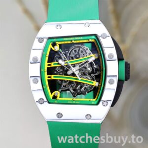 Richard Mille RM 61-01 RM 61-01-001 50*40mm Men Transparent Dial Rubber Band