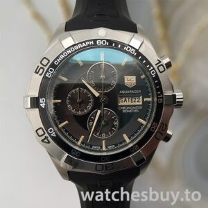Tag Heuer Aquaracer AquaracerBKSB006 Men's 43mm Rubber Band