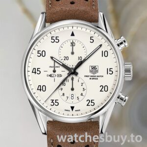 Tag Heuer Carrera Men's CAR2015.FC6321 43mm White Dial Silver-tone