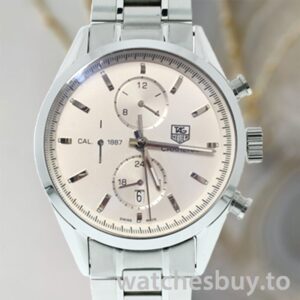 Tag Heuer Carrera 43mm Men's CAR2111.BA0720 White Dial Automatic