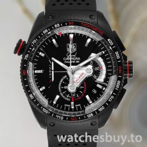 Tag Heuer Carrera CAV5185.FC6237 43mm Men's Japanese Quartz Black Dial