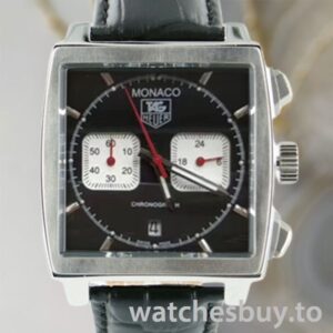 Tag Heuer Monaco 40*40mm Men's CAW2114.FC6177 Leather Strap