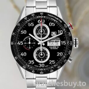 Tag Heuer Carrera CV2A10.BA0796 43mm Men's Black Dial Automatic