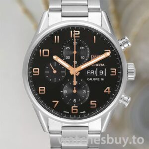 Tag Heuer Carrera 43mm CV2A1AB.BA0738 Men's Silver-tone