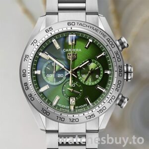 Tag Heuer Carrera 43mm CBN2A10.BA0643 Men Green Dial Quartz