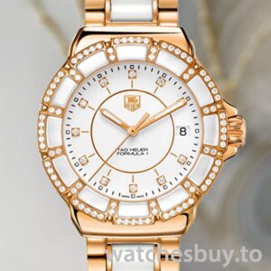 Tag Heuer Formula 1 WAH1222.BB0866-001 Ladies 38mm Bracelet Rose Gold-tone